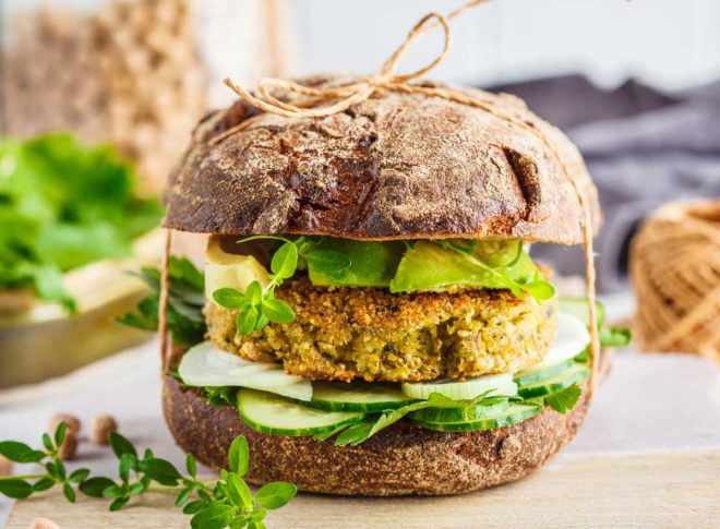 HAMBURGUESA DE GARBANZOS