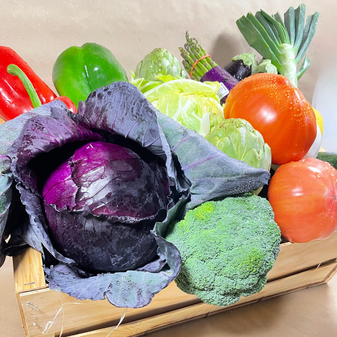 Caja de verdura de temporada seleccionada de Fruteva