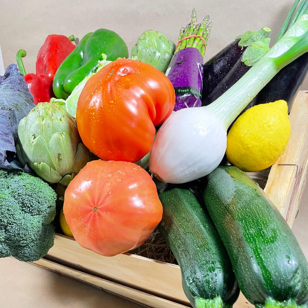 Caja de verdura de temporada seleccionada de Fruteva