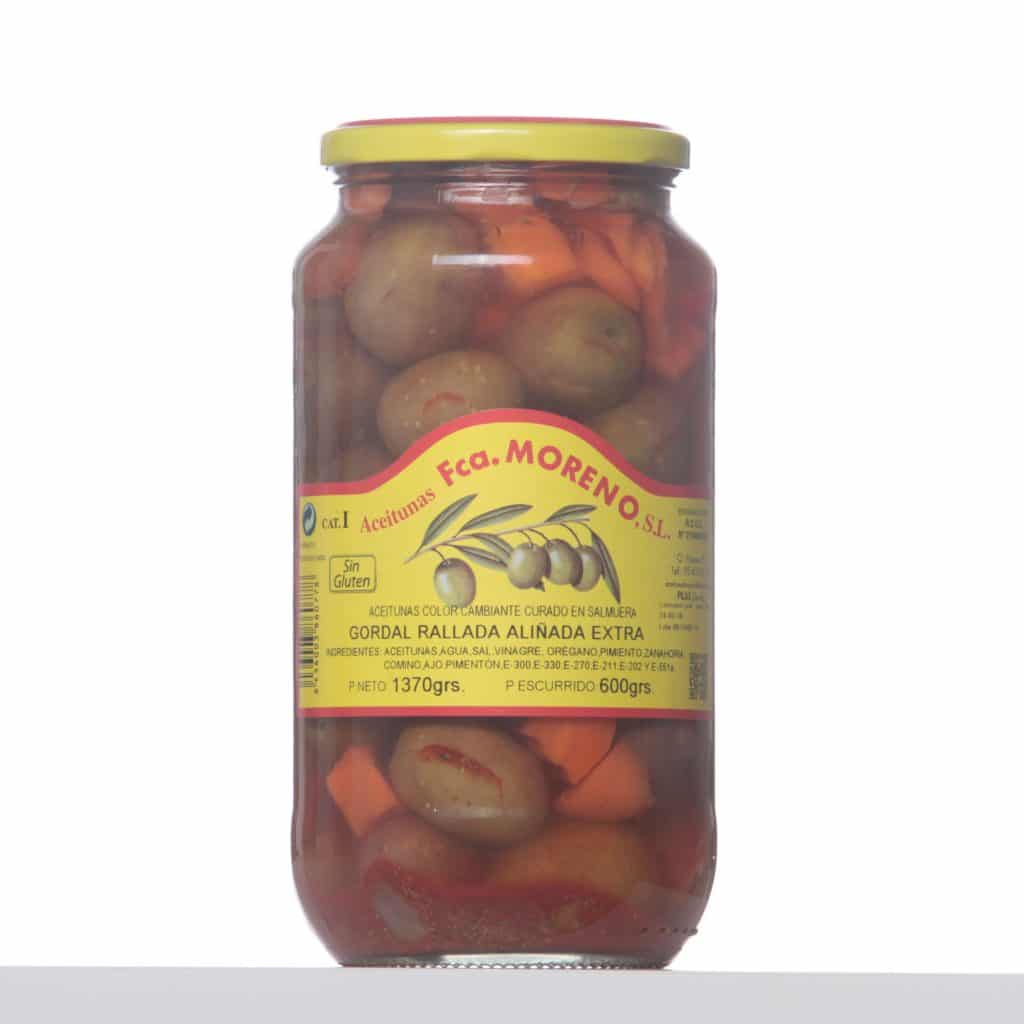 Aceitunas aliñadas de Fruteva